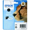 Tinta Epson Cheetah pack individual negro T0711 DURABrite Ultra, negro, tinta pigmentada, 1 ud.