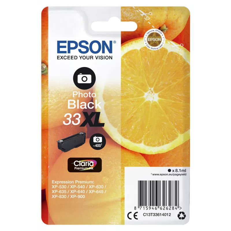 Epson Oranges pack individual foto negro 33XL tinta 