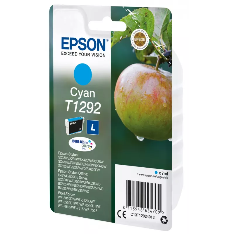 Epson Apple pack individual cian T1292 tinta , cian, 7 ml, 1 ud.
