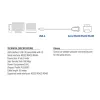ACT adaptador USB a serie 0,6 m, negro, 0,6 m, USB Type-A, DB-9, conector macho, conector macho