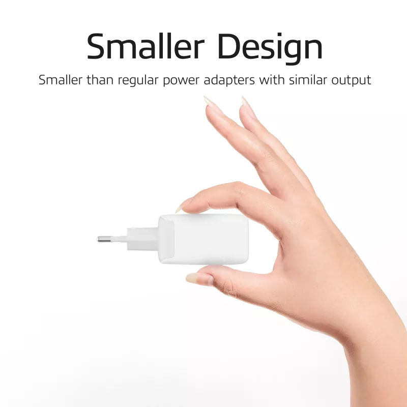 Cargador USB-C ACT 65W 2 puertos con Power Delivery PPS y GaNFast