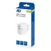 Cargador USB-C ACT 65W 2 puertos con Power Delivery PPS y GaNFast