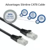 Cable de red ACT FB8151 negro 1,5 m Cat8 U/FTP (STP)