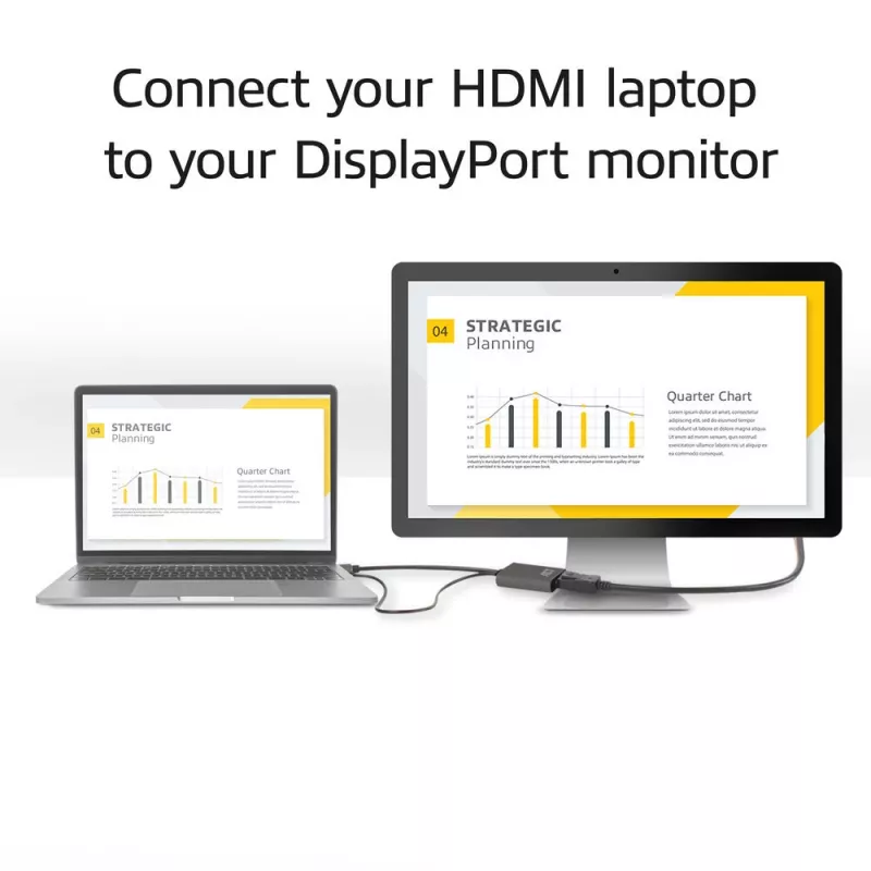 Adaptador de cable de vídeo ACT AC7536 0,24 m HDMI + USB DisplayPort negro