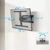Soporte de pared para TV con movimiento completo ACT AC8357 para pantallas de 43 inch a 90 inch, VESA 100x200 – 600x400, inclinación -15° – 3°, giro ±30°, carga máx. 50 kg, ultraplano