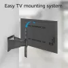 Soporte de pared para TV con movimiento completo ACT AC8357 para pantallas de 43 inch a 90 inch, VESA 100x200 – 600x400, inclinación -15° – 3°, giro ±30°, carga máx. 50 kg, ultraplano