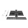 Soporte de pared para TV con movimiento completo ACT AC8357 para pantallas de 43 inch a 90 inch, VESA 100x200 – 600x400, inclinación -15° – 3°, giro ±30°, carga máx. 50 kg, ultraplano