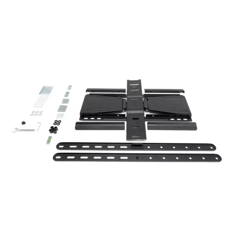 Soporte de pared para TV con movimiento completo ACT AC8357 para pantallas de 43 inch a 90 inch, VESA 100x200 – 600x400, inclinación -15° – 3°, giro ±30°, carga máx. 50 kg, ultraplano