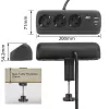 Regleta de enchufes de escritorio ACT con 3 tomas Type-F, 30W Power Delivery, conexiones USB Type-C/A, longitud de cable 1,5 metros