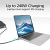 Cable ACT USB4 80Gbps Thunderbolt 5 240W USB Type-C, certificado USB-IF, 1,5 metros