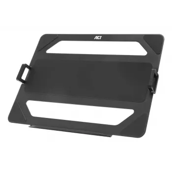 Bandeja universal para portátil ACT para brazos de monitor, negro, acero, 29,5 cm (11,6