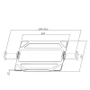 Bandeja universal para portátil ACT para brazos de monitor, negro, acero, 29,5 cm (11,6 inch), 43,9 cm (17,3 inch), 9 kg, 75 x 75 mm