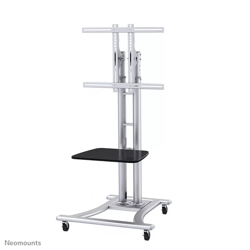 Neomounts PLASMA-M1800E soporte móvil para TV 27-70 pulgadas, plata, soporte de suelo portátil, acero, 50 kg, 68,6 cm (27 pulgadas), 177,8 cm (70 pulgadas)