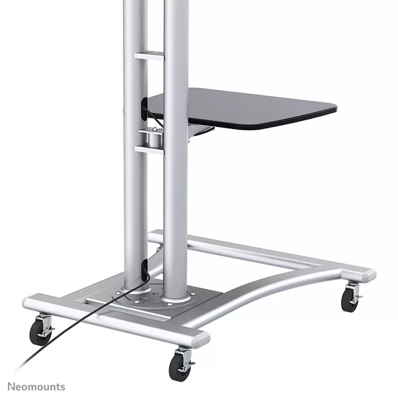 Neomounts PLASMA-M1800E soporte móvil para TV 27-70 pulgadas, plata, soporte de suelo portátil, acero, 50 kg, 68,6 cm (27 pulgadas), 177,8 cm (70 pulgadas)