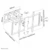 Neomounts LFD-W8000 soporte de pared para TV — pantalla única, 60 pulgadas–100 pulgadas (152,4–254 cm), 80 kg, VESA 200x200–900x600, inclinación 0–20°, 7–62,5 cm, negro