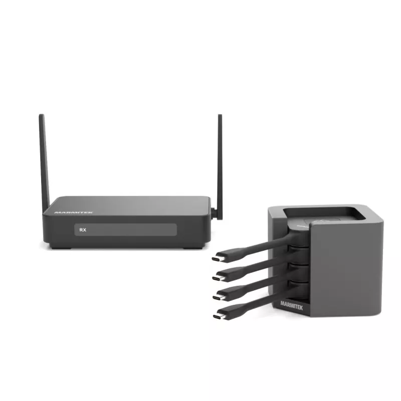 Marmitek Stream 4K Pro - sistema de presentación HDMI 4K inalámbrico - solución de conferencia 4K