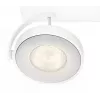 Foco LED de superficie Signify Philips Dimmable Clockwork 6,5W, 500 lm, 2700 K, IP20, blanco