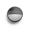 Aplique de pared exterior Philips myGarden 172963016 LED 6W, bombilla no reemplazable, negro/blanco, carcasa de resina, 214×78 mm