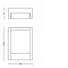 Aplique de pared exterior Philips myGarden Arbour 6 W LED, aluminio, negro, 220–240 V, 75 × 166 × 166 mm