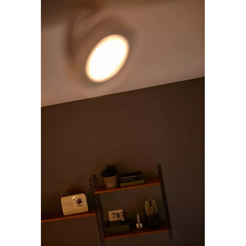 Philips WarmGlow LED Clockwork lámpara de techo/pared 4x LED, 18 W total, 2700 K, 2000 lm, regulable, IP20, blanco