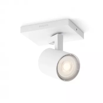 Lámpara de superficie Signify Philips myLiving 5309031P0, GU10 LED 3.5W, 2700K, 255 lm, blanco, regulable