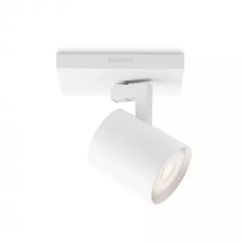 Lámpara de superficie Signify Philips myLiving 5309031P0, GU10 LED 3.5W, 2700K, 255 lm, blanco, regulable