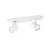 Lámpara de superficie Philips myLiving 5309231P0, GU10 LED 7 W, 2700 K, 255 lm, 2 luces, regulable, blanco