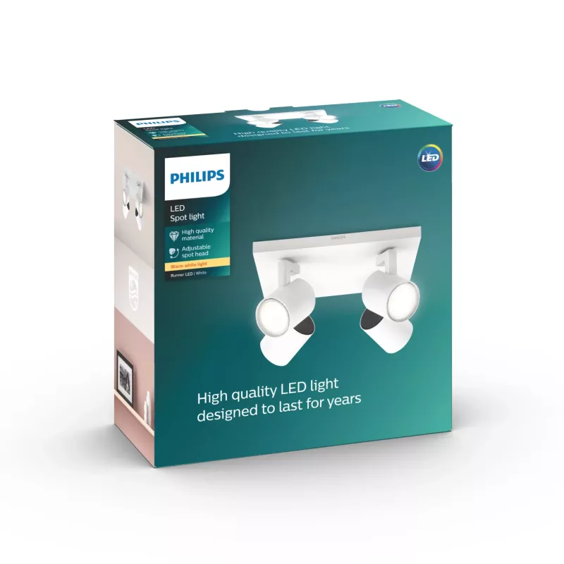 Philips myLiving 5309431P0 Lámpara de superficie GU10 LED 14 W F
