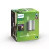 Philips myGarden Buxus Aplique de pared 4,5 W, aplique de exterior, acero inoxidable, metal, IP44, terraza, jardín, I