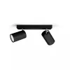 Foco de techo/pared Signify Philips myLiving Kosipo 2x GU10 LED 220-240V IP20 negro