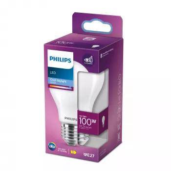 Philips Lámpara LED blanco luz de día 6500 K 10,5 W E27 D