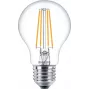 Philips Filament Bulb Clear 60W A60 E27 x3, 7 W, 60 W, E27, 806 lm, 15000 h, blanco cálido