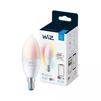 Lámpara inteligente WiZ Candle 40 W C37 E14 Wi-Fi blanco clase de eficiencia energética F