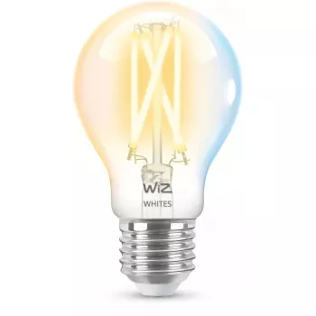 Bombilla LED filamento inteligente WiZ A60 E27 7W (806 lm) transparente, 220–240V