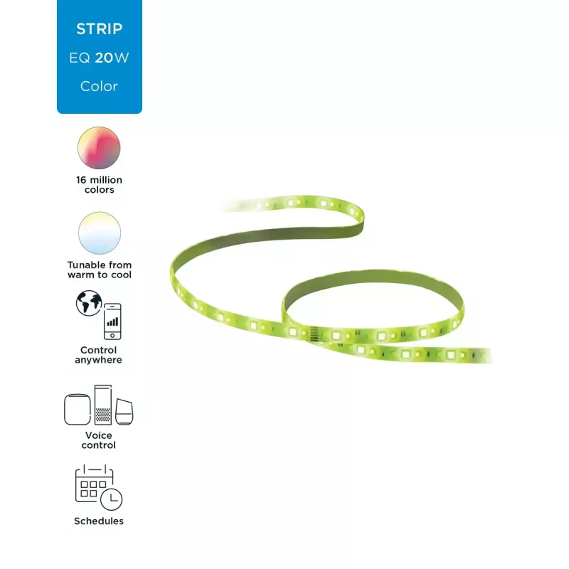 Tira de luz inteligente WiZ 929002524801 Wi‑Fi/Bluetooth 20 W blanco