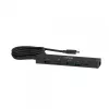 Hub USB-C a HDMI CLUB3D 7-1 — con cable, Gigabit Ethernet, negro, 136×34×94,5 mm