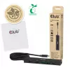 Hub USB-C a HDMI CLUB3D 7-1 — con cable, Gigabit Ethernet, negro, 136×34×94,5 mm