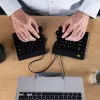 R-Go Tools teclado ergonómico R-Go Split Break v2 con software Break, teclado ergonómico dividido, QWERTY (NORDIC), con cable, negro