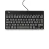 R-Go Tools teclado ergonómico R-Go Compact Break, teclado compacto con software de pausas, QWERTY (UK), con cable, negro