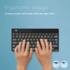 Teclado ergonómico R-Go Tools R-Go Compact Break, teclado compacto con software de pausas, AZERTY (FR), Bluetooth, negro