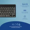 Teclado ergonómico R-Go Tools R-Go Compact Break, teclado compacto con software de pausas, AZERTY (FR), Bluetooth, negro
