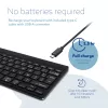 Teclado ergonómico R-Go Tools R-Go Compact Break, teclado compacto con software de pausas, AZERTY (FR), Bluetooth, negro