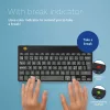 R-Go Tools teclado ergonómico R-Go Compact Break, teclado compacto con software Break, QWERTY (NORDIC), Bluetooth, negro