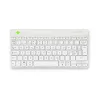 R-Go Tools teclado ergonómico R-Go Compact Break, teclado compacto con software de pausas, QWERTY (NORDIC), Bluetooth, blanco