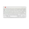 R-Go Tools teclado ergonómico R-Go Compact Break, teclado compacto con software de pausas, QWERTY (NORDIC), Bluetooth, blanco