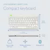 R-Go Tools teclado ergonómico R-Go Compact Break, teclado compacto con software de pausas, QWERTY (NORDIC), Bluetooth, blanco