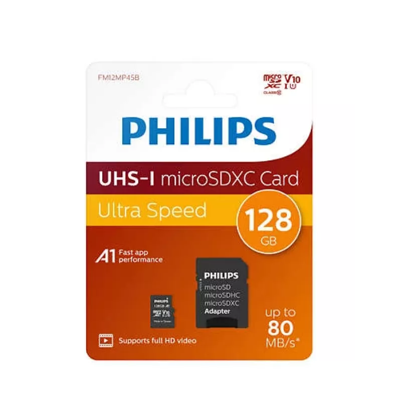 Philips FM12MP45B/00 tarjeta de memoria 128 GB MicroSDXC UHS-I Class 10