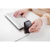 BakkerElkhuizen DXT 3 ratón, ambidiestro, óptico, USB Type-C, 2400 DPI, negro