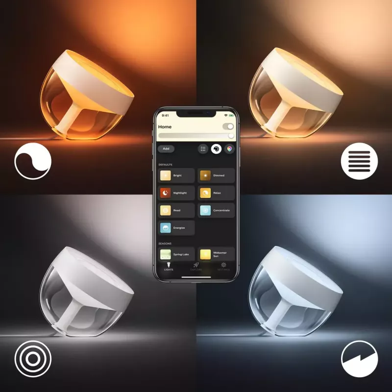 Lámpara de mesa inteligente Philips Hue White and Colour Ambience Iris