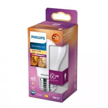 Bombilla LED Philips Warm Glow E27 806 lm regulable CRI 90